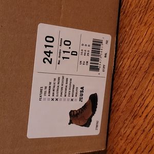 NWT Mens RedWing Burnside 6-inch Waterproof Safety Toe Boot Brown